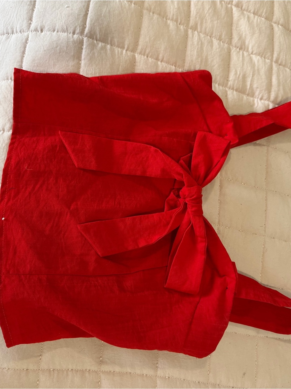 Emma & Sam Red Tie-Front Camisole